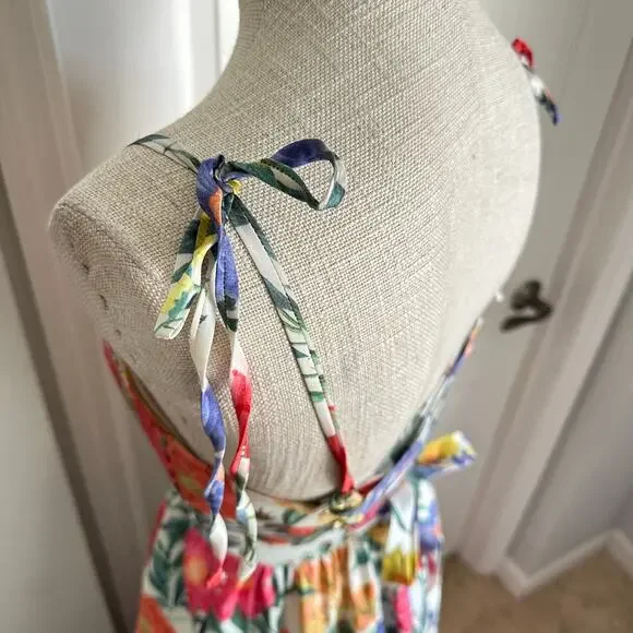 Show Me Your Mumu Juliet Maxi Dress in Charm Peony White Taffeta Sz S - Picture 13 of 15